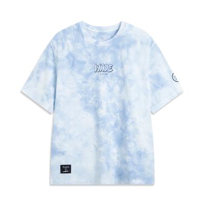 Li Ning X Jay Flow Letter Round Neck Pullover Back Print Comfortable Gradient Versatile Loose Casual Simple Sports Short Sleeve T-Shirt AHSVA09-3