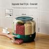 Rotatable Household Rice and Grain Storage Box: Insect & Moisture-Proof, Sealed, Compartmented Bucket