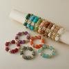 Colar Pulseira de Contas Irregulares em Acrílico para Mulheres Bangle Geométrico Bohemia Feito à Mão Acessórios de Joias para Casal