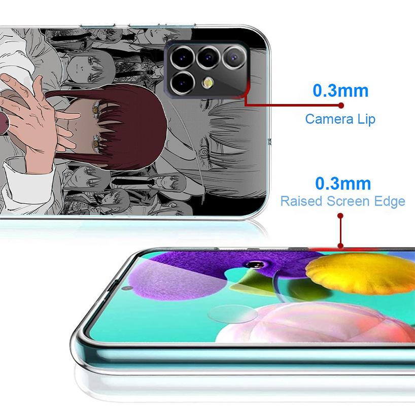 Chainsaw Makima Power Phone Case For Samsung Galaxy A17 A37 A57 A16 A26 A36 A56 A15 A25 A35 A55 A14 A24 A34 A54 A13 A23 A33 A53