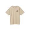 T Shirts Men's Beige Crew Neck Moderate (Unisex) T-Shirts DR8915 250