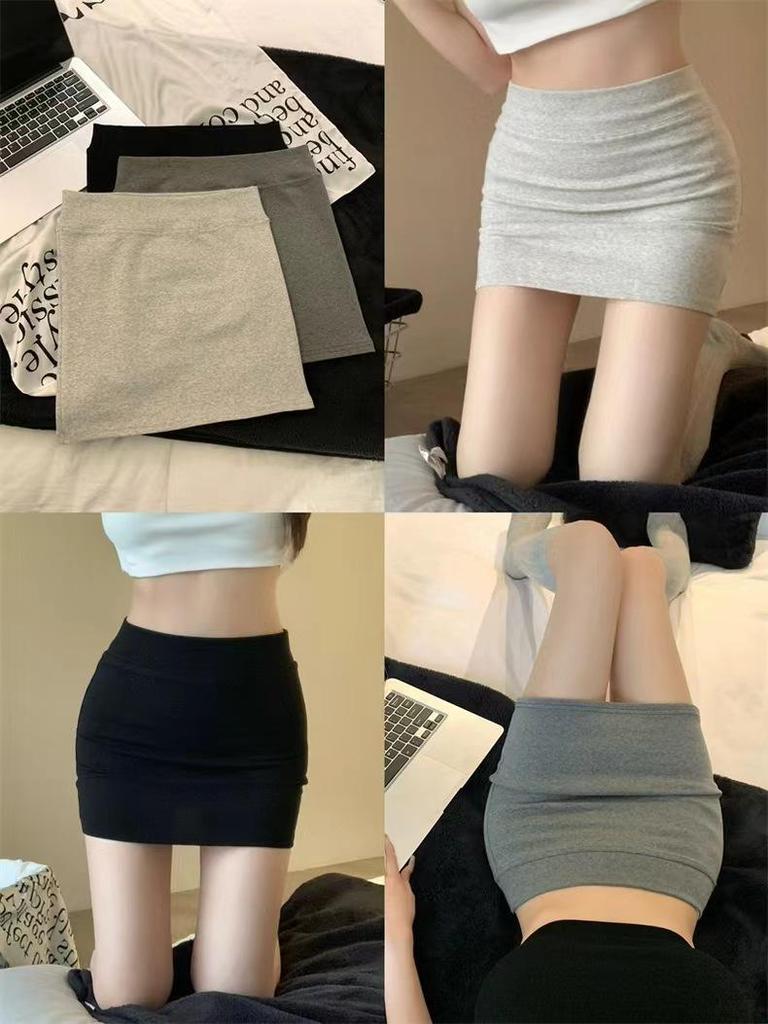 High Waist Elastic Skirt: Midi & Mini Styles - Slimming, Flaw-Covering, Pure, Desirable, Hip-Hugging Design.