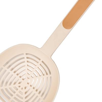 Nylon Skimmer Spoon Professional Food Grade Heat Resistance Draining Large Capacity Strainer Spoon for Kitchen