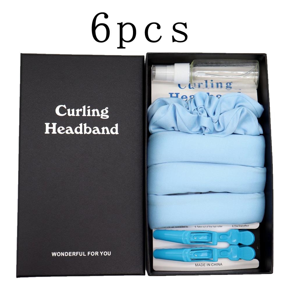 Long Hair Non Heat Curler, Portable Lazy Curler with Ultra Soft Fiber Non Heat Curler Set, 1 Set