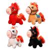 Horse Doll Year of The Horse Chinese Style Plushie Good Luck Pony PP Cotton Filling Zodiac Plush Figurine for Blessings