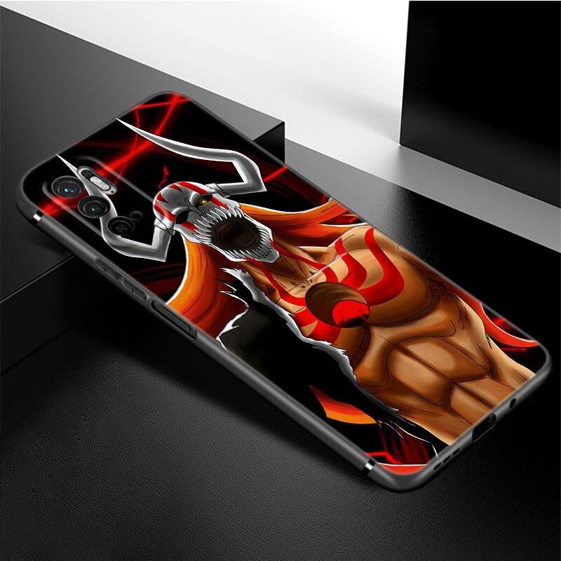 Anime BLEACHS Phone Case For Xiaomi Redmi Note 11 10 9 8 Pro 11T 5G 10T 10S 9S 9T 9i 9C 9A 8T Soft TPU Black Cover Coque Funda