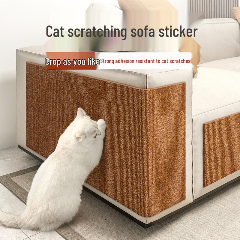 Pionowy Ochraniacz Ścienny dla Kota - Samoprzylepna, Cięta Mata na Sofę, do Naprawy Skóry i Ochrony przed Zadrapaniami.