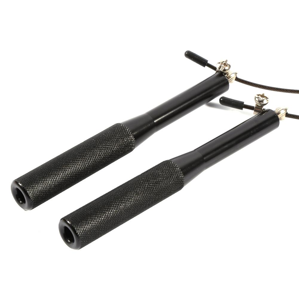 New Aluminium Speed Adjustable Steel Jump Rope Steel Wire Speed Skipping Rope(silver)