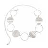 Silver Metal Waist Chain Gold Color Oval Belly Chain Retro Round Ring Waist Chain  Girls