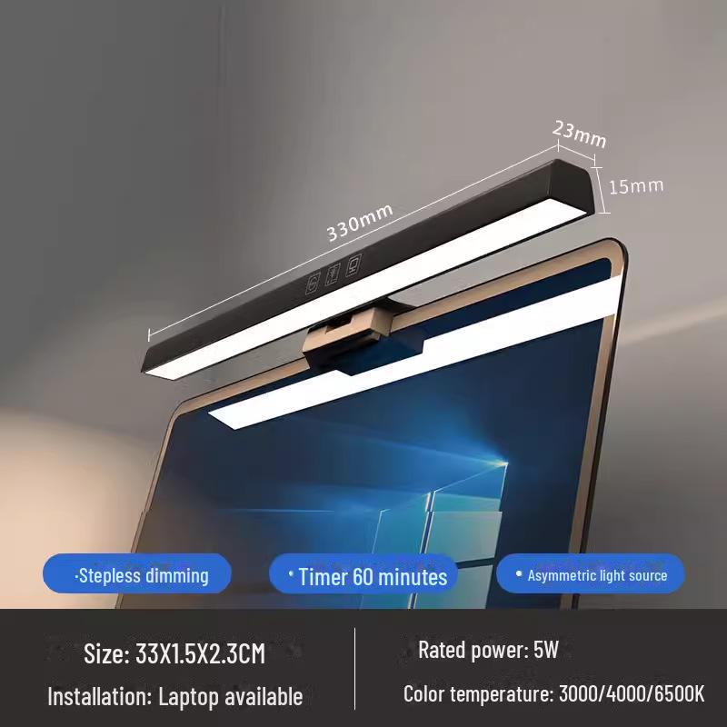 Asymmetrische LED-Augenschutz-Schreibtischlampe für Computerbildschirme