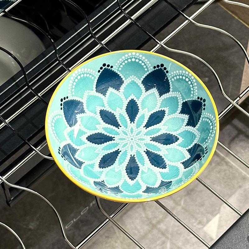 Keramické Bohémské Keramické Talíře Kulaté Steak Večeře Těstovinový Talíř Kuchyňské Doplňky Domácí Salátový Talíř Nádobí Dekorativní 2025