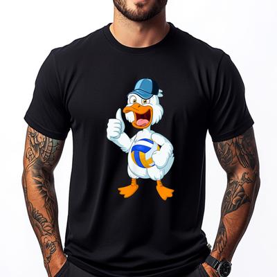 Duck Playing Volleyball Costume Volleyball Player Family Graphic T Shirts Men Man Mens Shirts Camisa Letter
