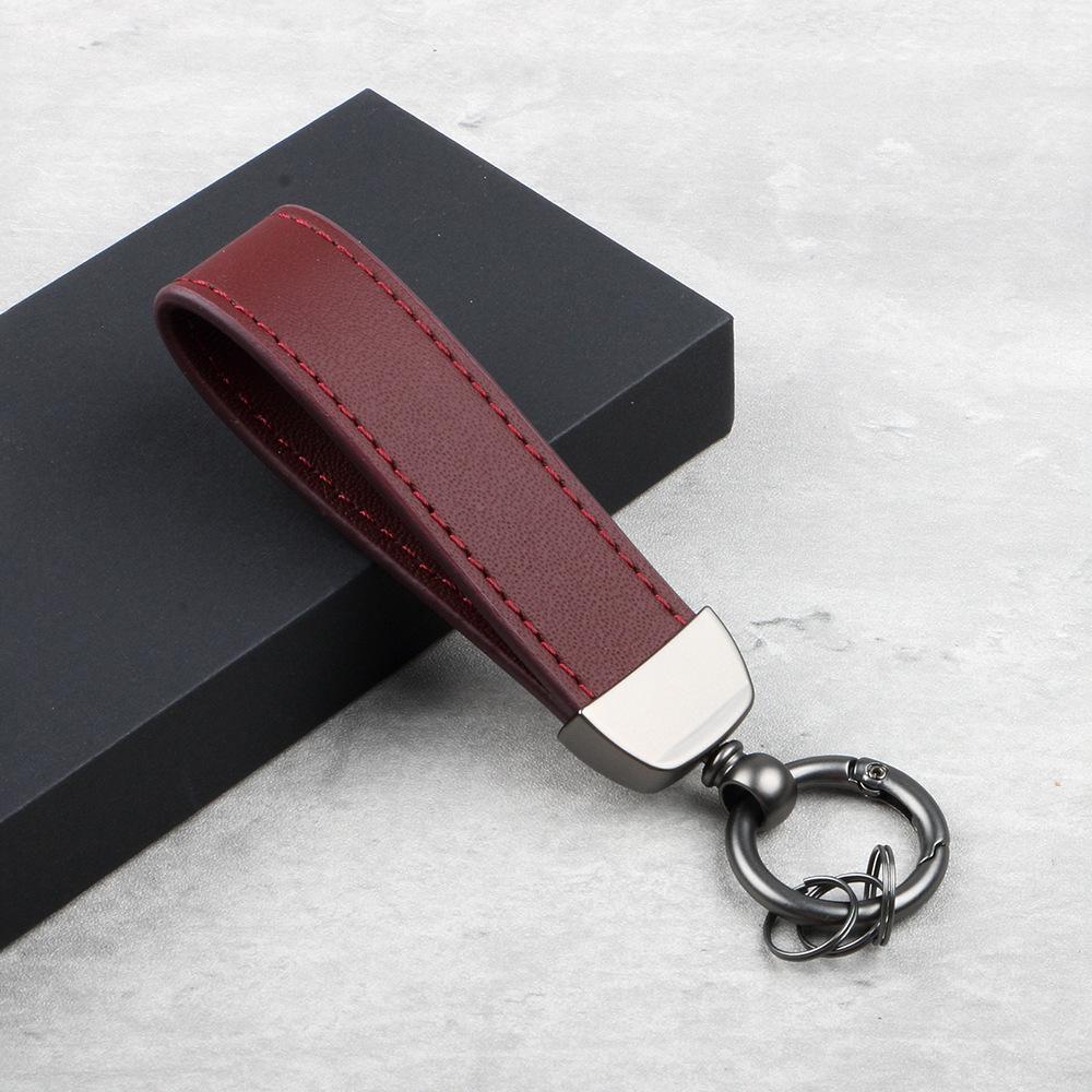 

Porsche Leather Key Shell in Bali Red for Macan, Cayenne, 718, Panamera, Taycan, 911