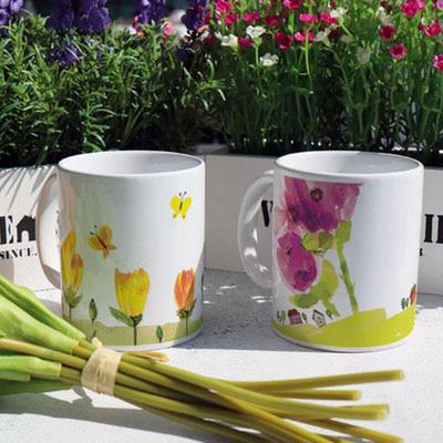 Tk195-Design Tasse 2er-Set-Blumenartig
