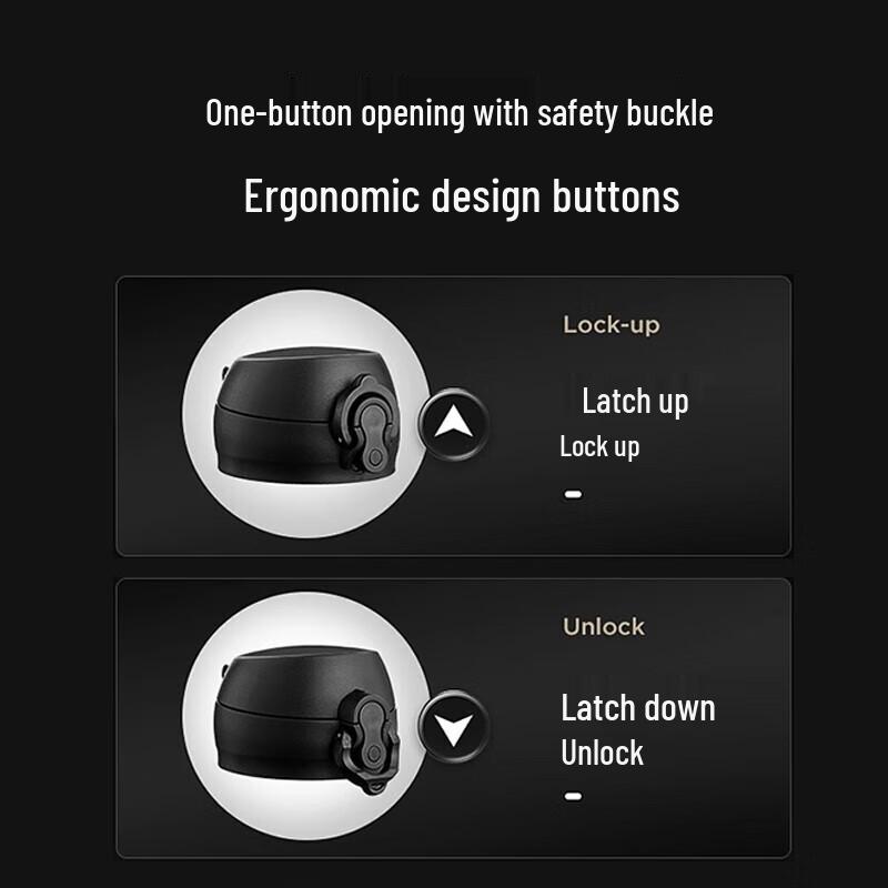 Shangheng Portable Pop-up Lid Insulated Mug 500ml