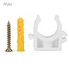 20pcs 16Celsius20Celsius25Celsius32mm U Shaped Combination Pipe Clamp Fixed Clips with Screws (16mm)