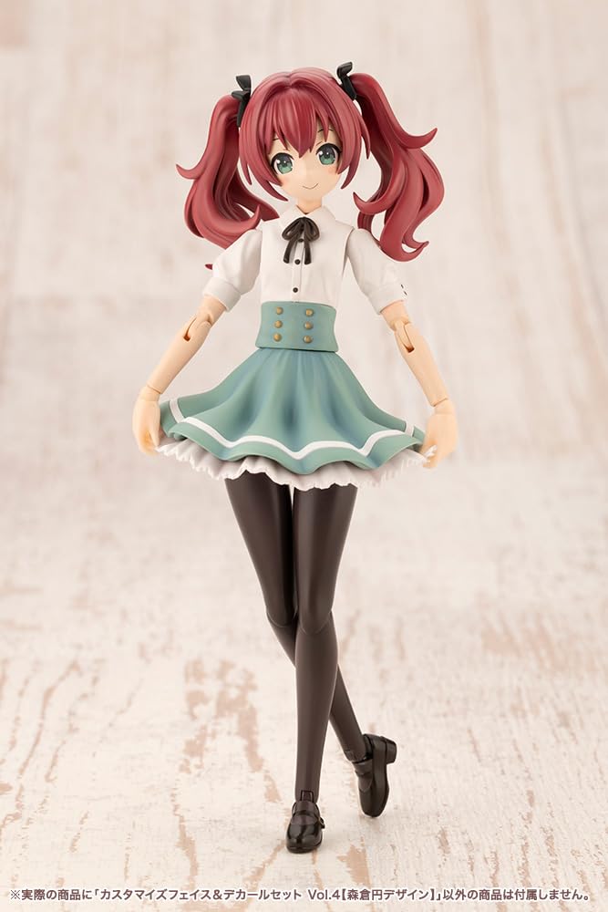 Kotobukiya "Sousai Shojo Teien" Customized Face & Decal Set Vol. 4 [Madoka Morikura Design] Approximately 18mm Tall 1/10 Scale Plastic Model