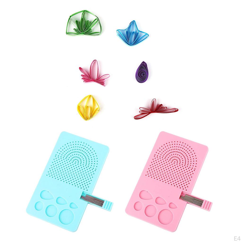 Paper Quilling Board mit vielen Löchern und Stiften, Bastelzubehör für Strickraster-Führung und Stiftaufbewahrung