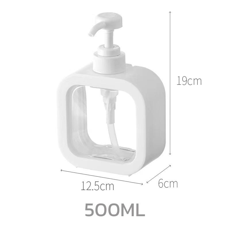 300/500ML Transparent Dispensing Bottle Bathroom Hand Sanitizer Press Bottle Visual Lotion Dispensing Empty Bottle