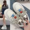 European Station thick-soled heightening little white shoes women's 2025 new spring versatile sports and leisure board shoes muffin bread shoes