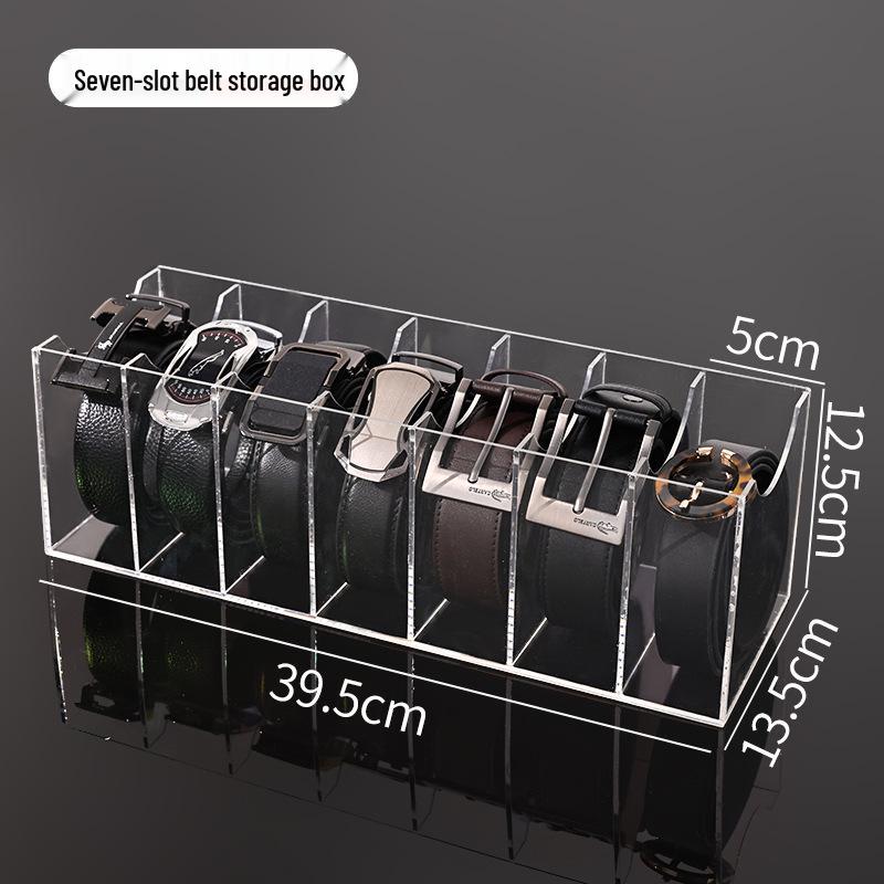 

Акриловый настольный органайзер с несколькими отделениями для хранения ремней и косметики