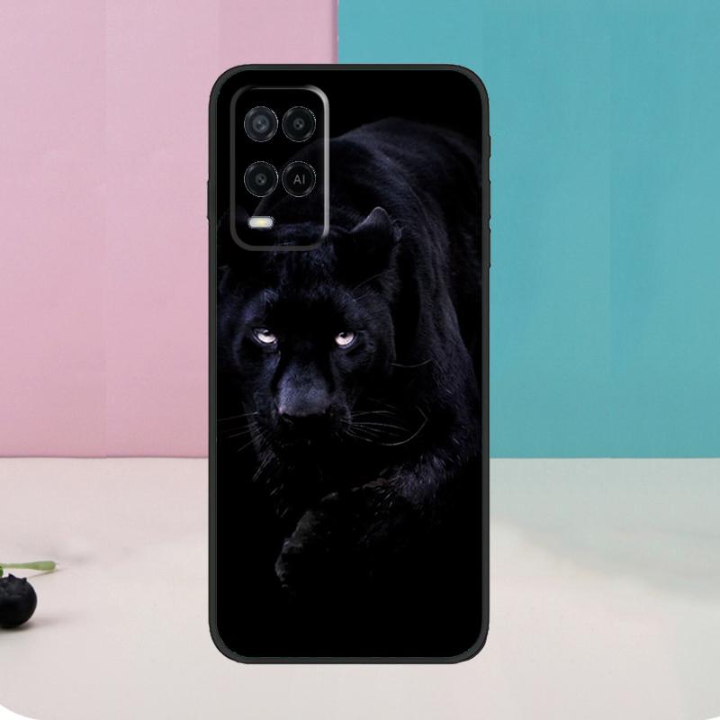 Cheetah Panther For OPPO A74 A94 A54 A58 A78 A98 A5 A9 A53 A15 A52 A72 A17 A57 A77 A16 A76 A96 A57S Case