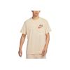 Nike Alphanumeric Crew Neck Casual Short Sleeve T-Shirt With Drop Shoulders Men Tops Sesame-Brown FV1400-252