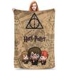 Magical Fantasy World HP Cartoon Blanket Multi-size Super Soft Cozy  Throw Blankets for Couch Sofa and Bed