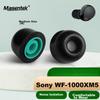 Koncovky do uší pre bezdrôtové slúchadlá Sony WF-1000XM5 s potlačením hluku, SONY WF-1000XM5/3/4, Originálne príslušenstvo z pamäťovej peny, Silikónové do uší, Čierne stredné