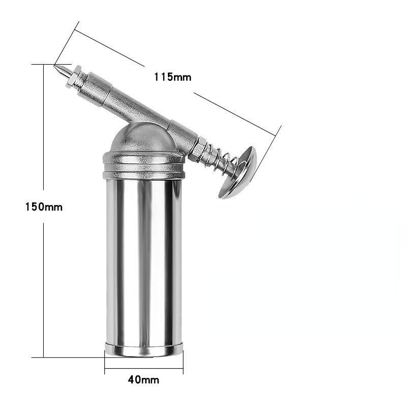 3min 19sec Mini Fettpresse Einhand Fettspritze bis 69 Bar, präzise Dosierung mit 0,9mm Schmiernippel, kleine Fettpresse für loses Fett oder Tube