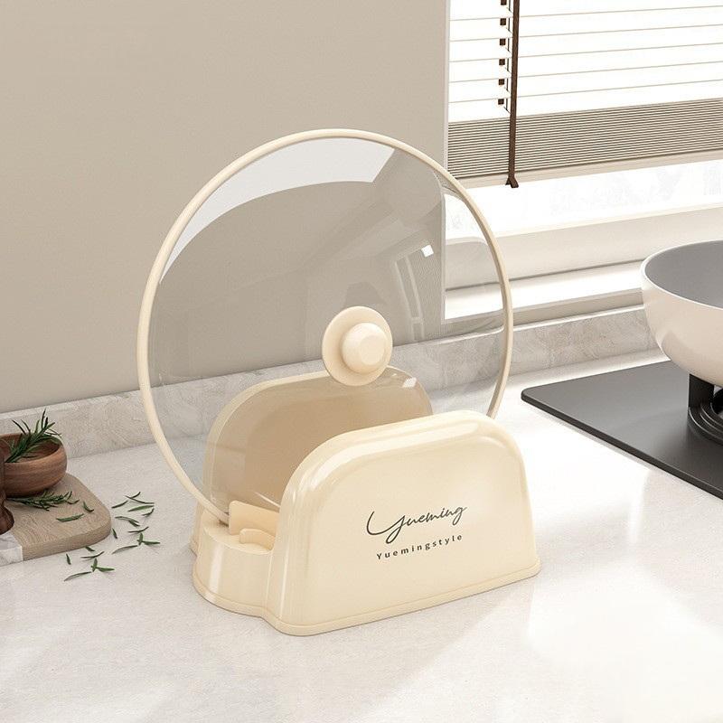 

Easy To Use Multifunctional Pot Holder Drain Tray Organizer Kitchen Gadgets Kitchen Pot Cover Rack Storage Rack Kitchen Supplies