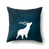 Polyester Pillowcase Automobile Decoration Home Printed Deer Pillowcase Waist Cushion Cover Car Cushion Head Cushion Cover