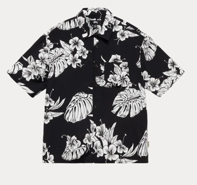 Stussy Hawaiian SS Shirt Black