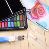 Künstler-Aquarellmalset 36 Farben feste Aquarellfarbe mit Wasserpinsel für Kinder Erwachsene Skizzieren Malen