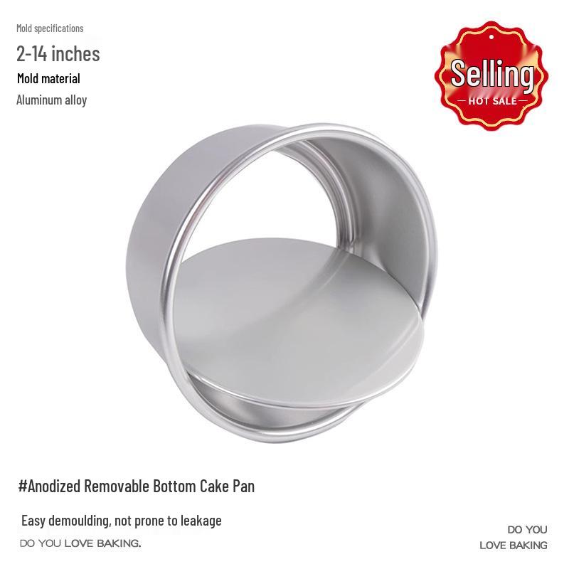 Chiffon Cake Mold Set with Removable Bottom: 4", 6", 8", 10" for Oven Use