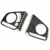 Carbon Fiber 2X Car Steering Wheel Decor Cover Trim For Honda CR-V CRV 2017-