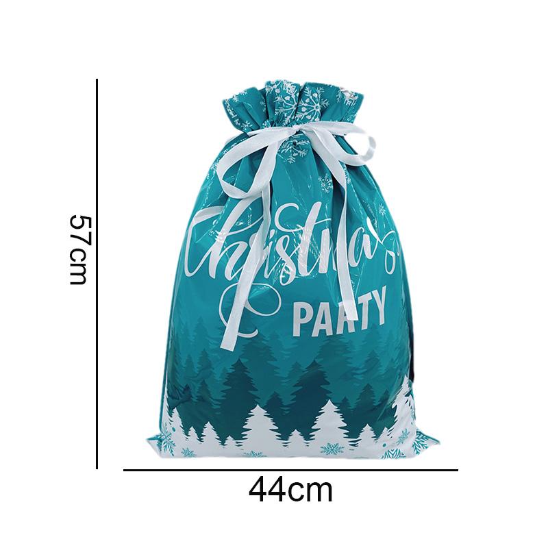 Christmas Gift Bags Large Capacity Merry Christmas Drawstring Gift Packaging Bags 2025 Navidad Party Candy Cookie Wrap Pouch