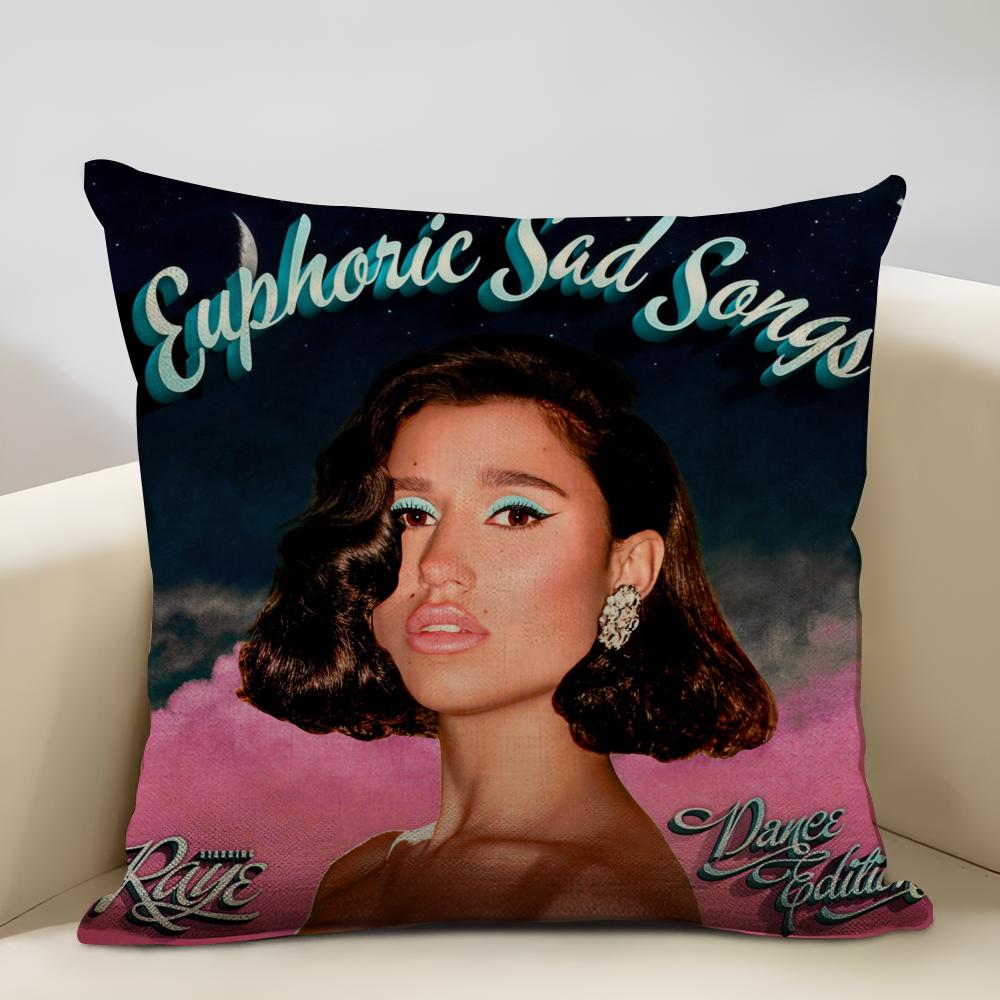 Raye Album Cushion Cover Household Decoration Linen Sofa Cushion Cover: Skin-Friendly & Breathable with Invisible Zipper
