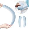 Toilet Seat Cover, Thick and Elastic Bathroom Toilet Seat Cushion Soft Polyester Fiber Sponge Cushioned Lid Cover, Non-Slip Washable Reble Comfort