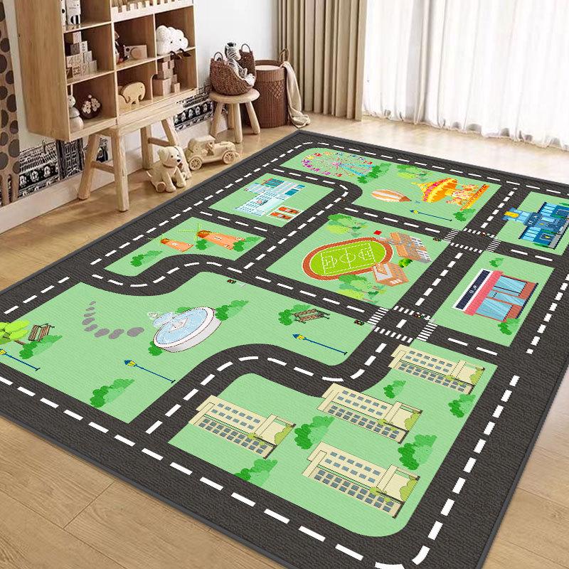 Children's Playroom Cartoon Carpet and Reading Mat