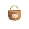 Onion Ginger Garlic Storage Basket Fruit Vegetable Imitation Rattan Wall Hanging Basket Rabbit/Bear with Handle