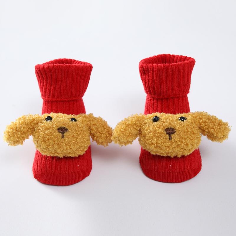 Cotton Baby Socks Solid Cartoon Animals Newborn Warm Sock for Girl Boy Non-skid Toddler Floor Sock Soft Toddler Socks 0-12M