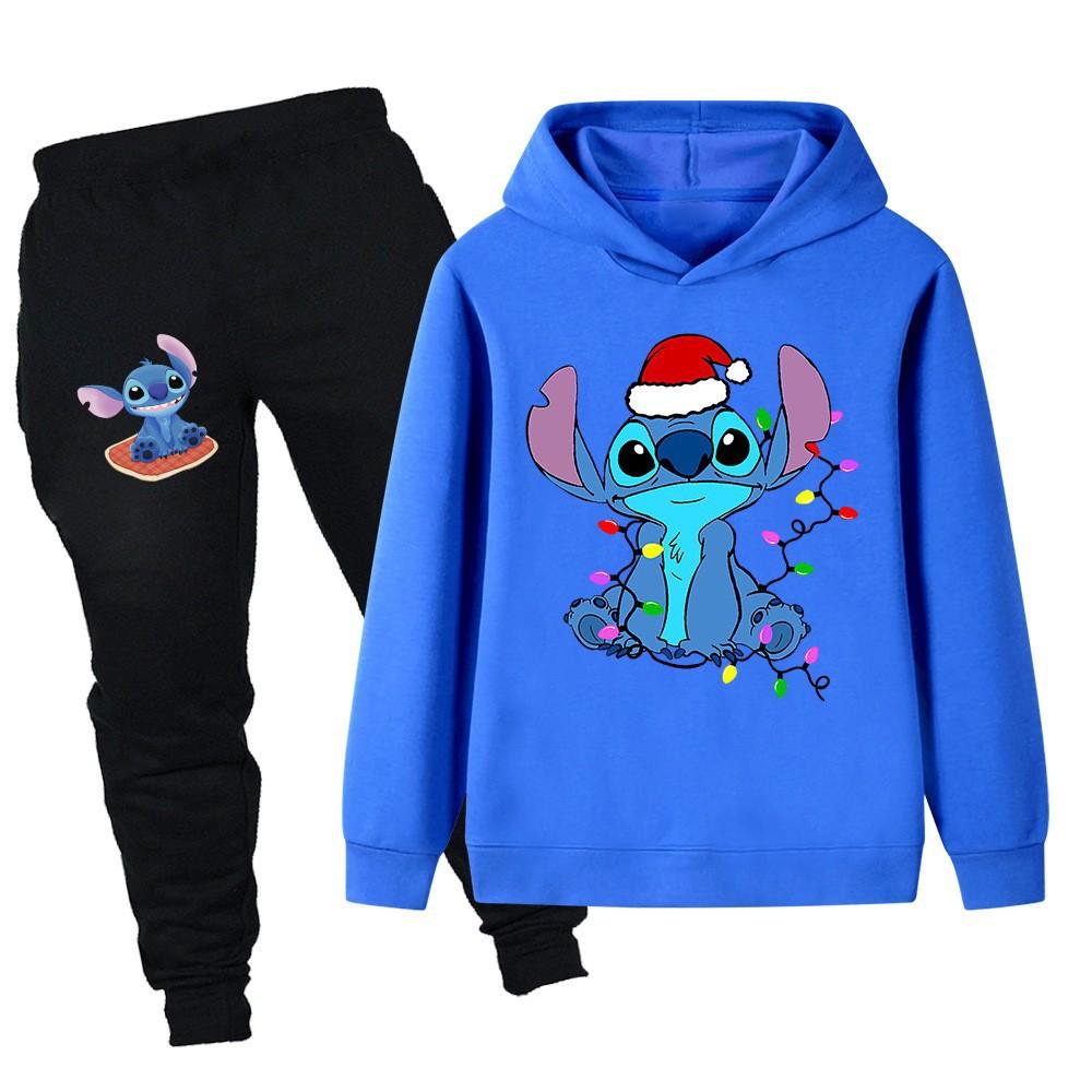 Stitch Printed Kids Set Kids Hoodies Sweater Set PB1109