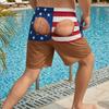 Nouveauté Maillot de Bain Graphique 3D Short Poilu Grand Cul, Short de Plage Relaxé Amusant Imprimé Fesses pour Homme, Slip Audacieux Motif Maillot de Bain pour l'Été