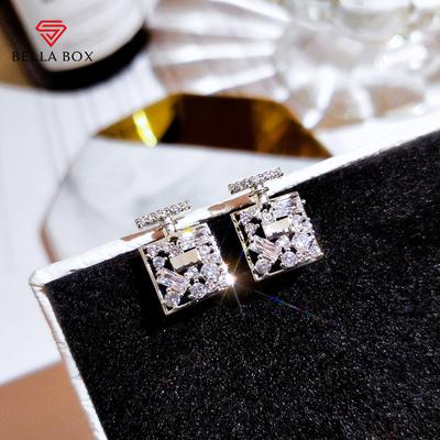 Kreative Design-Ohrstecker für Damen, modische Accessoires, Tanzparty, stilvolle Ohrringe, brillanter Zirkonia-Schmuck