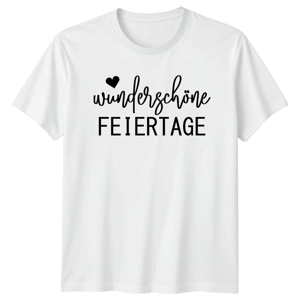 Wunderschne Feiertage Unisexs TShirt GerUnisex Sayings Holidays Christmas Gift S