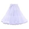 55cm Lolita Black & White Tulle Skirt: Soft, Boneless, Mid-Length Cloud Cotton Petticoat