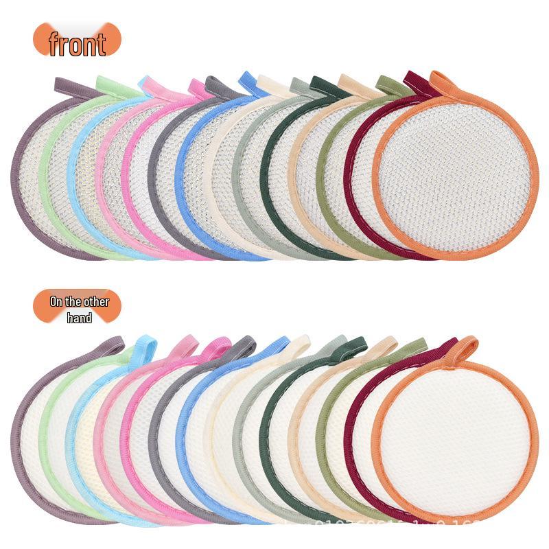 

Silver Mesh Cloth Yuanbao Towel: Reusable Double-sided Kitchen Sponge Wipe Bulk [No Packaging]