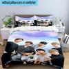 3 Stück K-Pop Musikgruppe 3 Stück Bettwäsche, inklusive 3 Stück Bettbezug und 2 Stück Kissenbezüge. Perfekt für Weihnachten, ideal für Schlafzimmer, Wohnheimzimmer