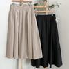 New ArrivAls Open Run A Line flAre Long Skirt blAck Nk Skirt
